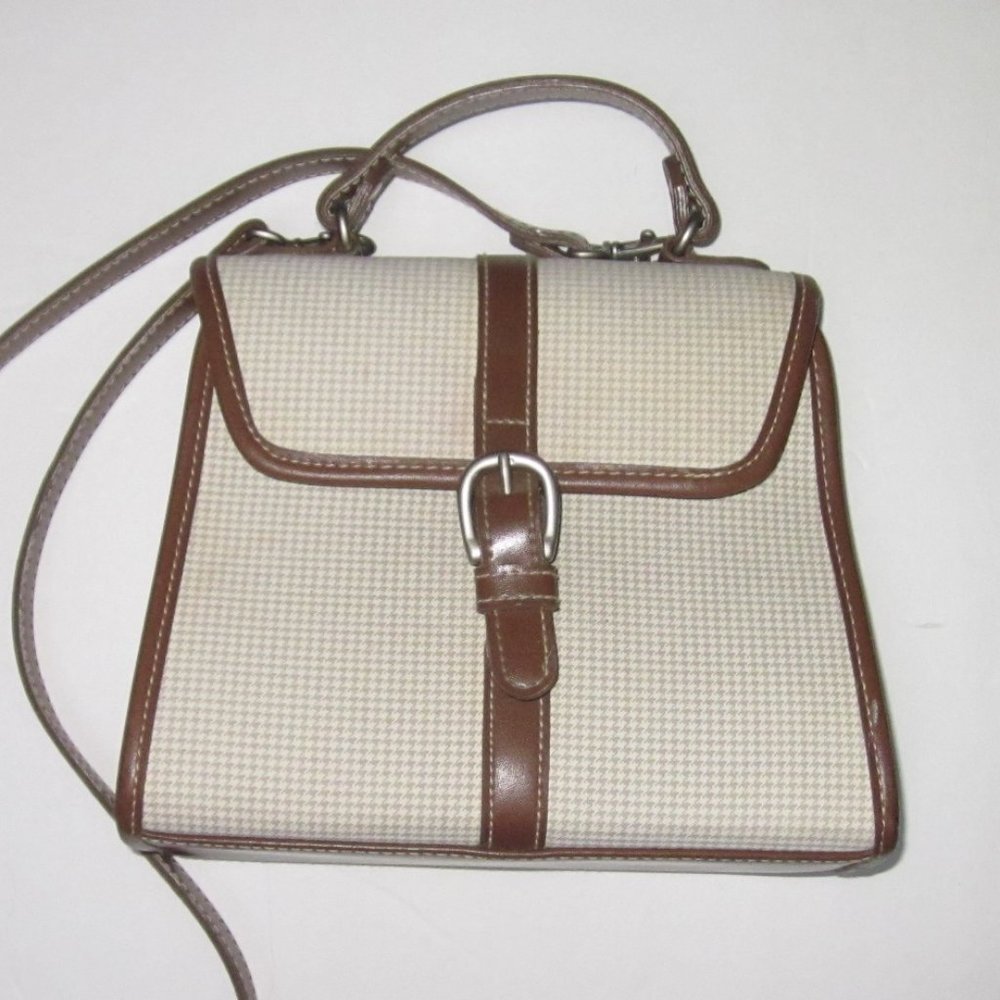 Esprit Cream and Brown Shoulder Bag